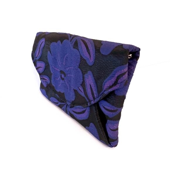 FLORAL ENVELOPE IRIDESCENT CLUTCH NWT - Picture 6 of 8